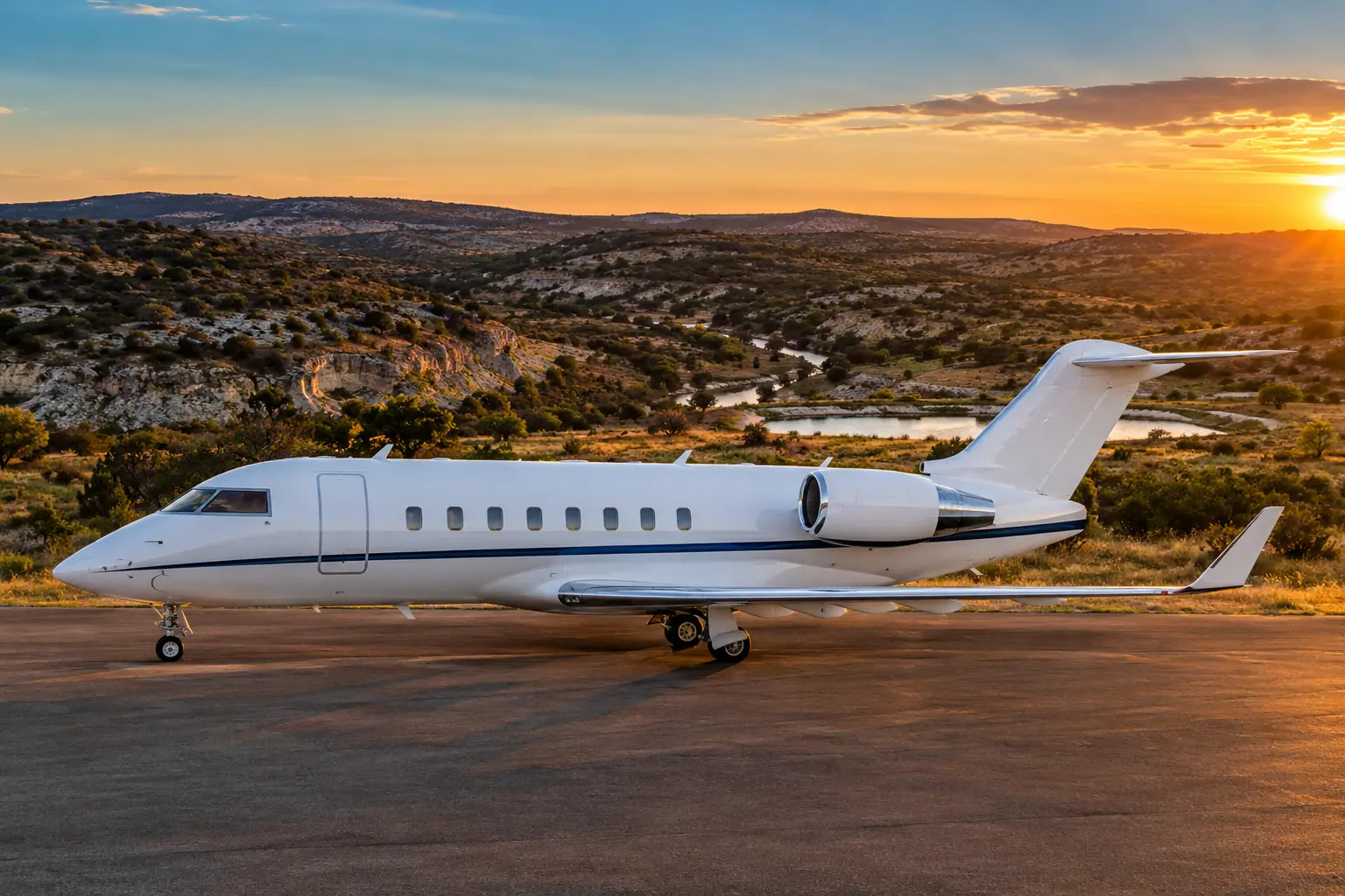 Heavy jet on the ramp