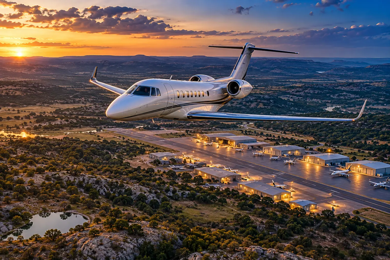Private jets at Castroville Municipal Airport